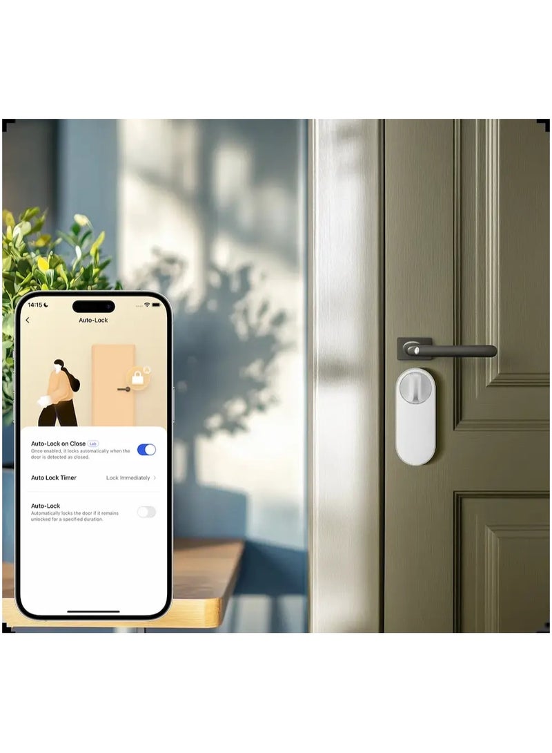 أكارا مجموعة قفل Aqara الذكي U200 Lite، دخول سهل إلى الباب بدون مفتاح مع تقنية Matter - أبيض - Image 5