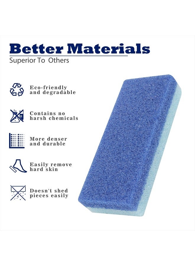 EWAGOA 6 Pack Foot Pumice Stone for Feet Callus Remover, EWAGOA Pedicure Tools for Feet, Foot Exfoliator and Foot Scrubber Dead Skin Remover Cracked Heel Repair (6-Blue) - Image 3