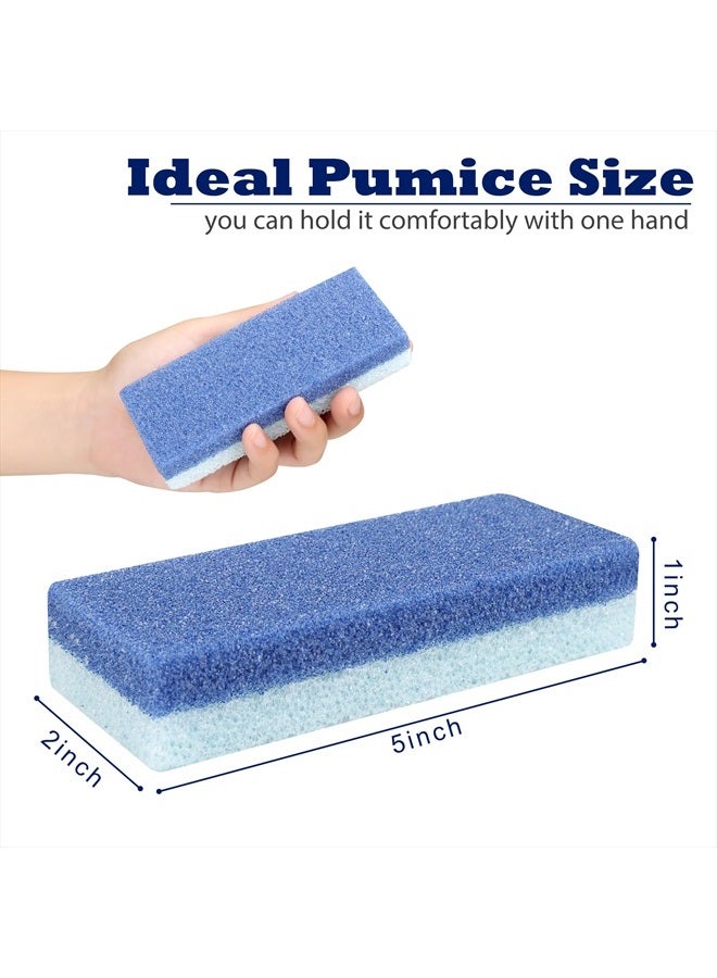 EWAGOA 6 Pack Foot Pumice Stone for Feet Callus Remover, EWAGOA Pedicure Tools for Feet, Foot Exfoliator and Foot Scrubber Dead Skin Remover Cracked Heel Repair (6-Blue) - Image 2