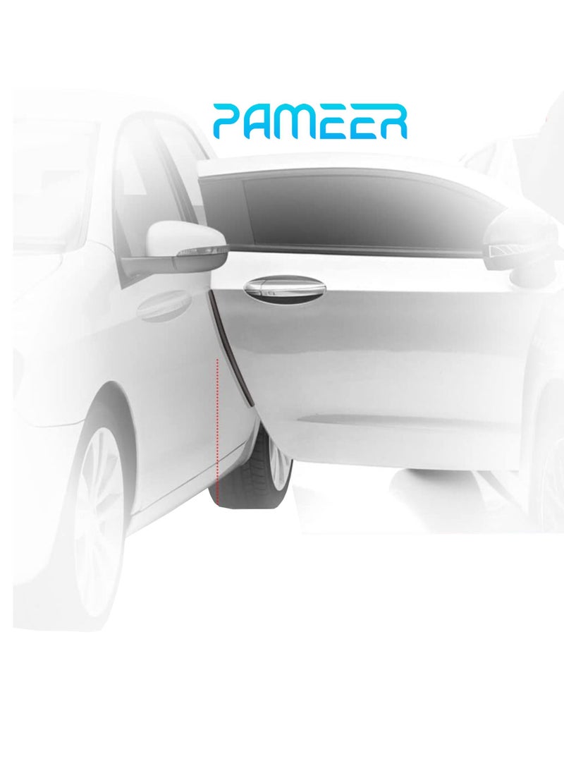 PAMEER - Car Door Edge Guard Protectors P Shape Rubber Edge Trim Rubber Clip Buffer to Avoid Collision with Other Vehicle Bodies Size 25cm Black Color - Image 1