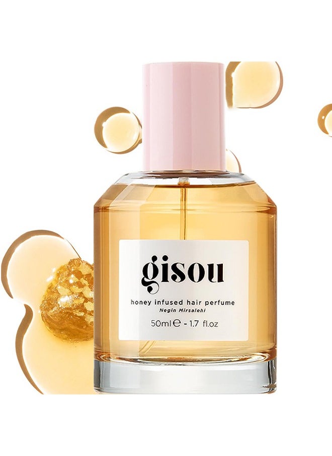 Gisou Honey Infused Hair Perfume 50ML, Enriched Delicate Hair Oil, Nourishing And Hydrating Hair Shine Spray, 1.7oz  - Image 1