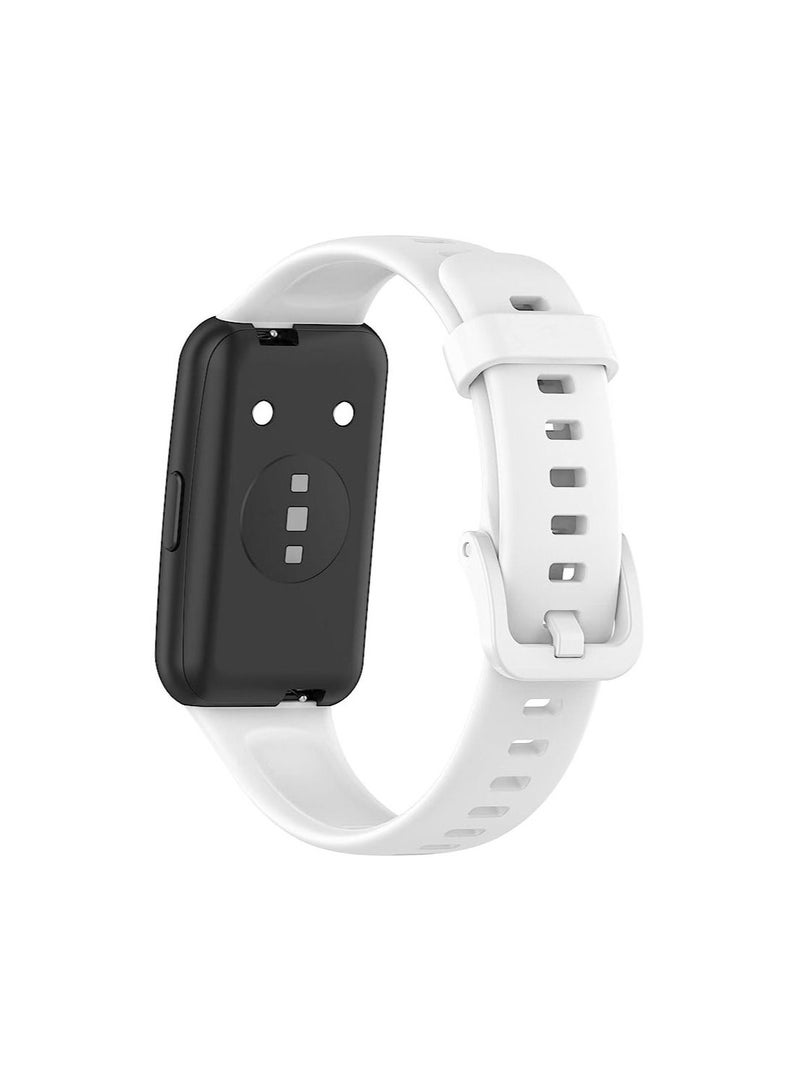 Sport Watch Strap Compatible with Huawei Band 7 / Honor Band 7 Bracelet, Sweatproof Lightweight Silicone Wristband Replacement Band Compatible