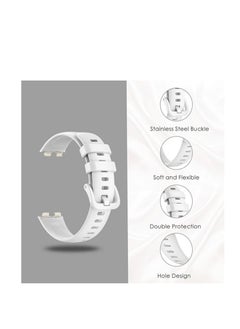 Generic Sport Watch Strap Compatible with Huawei Band 7 / Honor Band 7 Bracelet, Sweatproof Lightweight Silicone Wristband Replacement Band Compatible  - Image 3