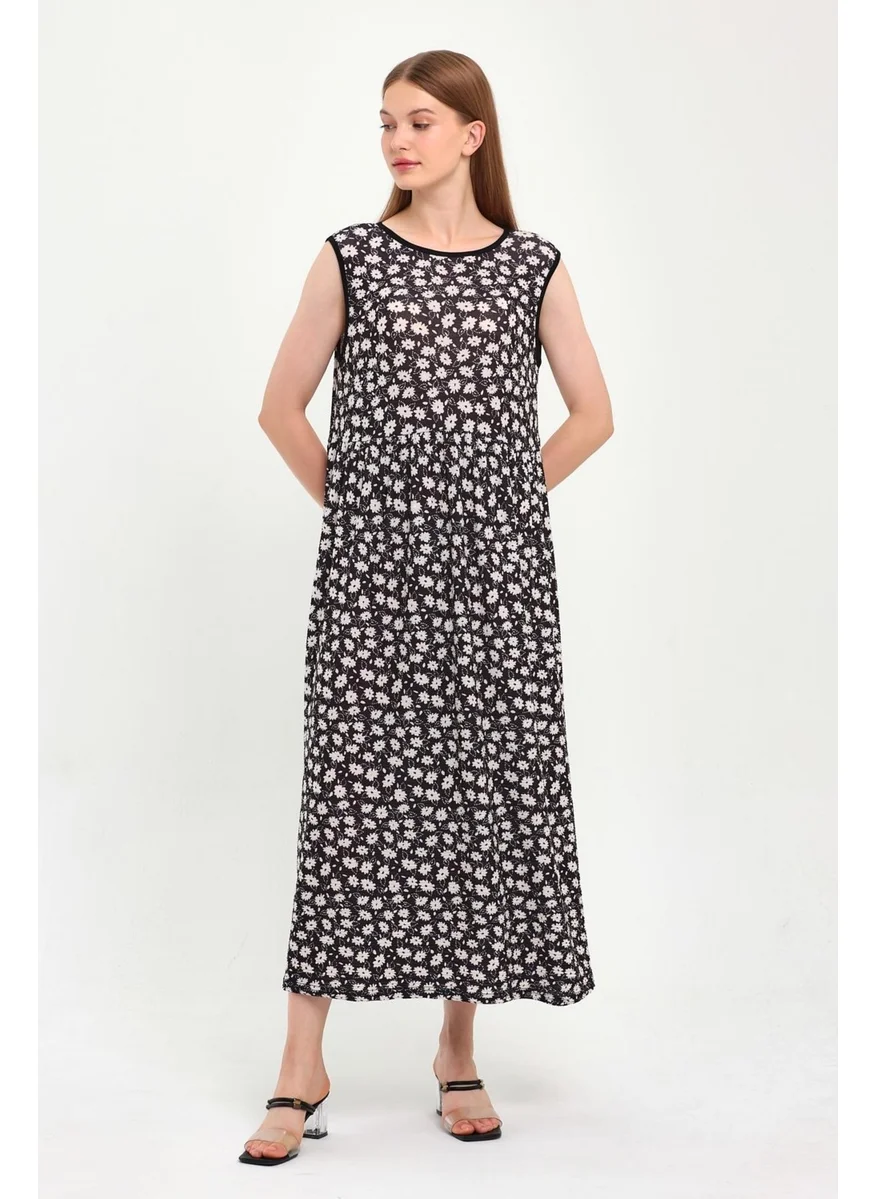 Alexander Gardi Piping Sleeveless Long Dress (B23-479 00)