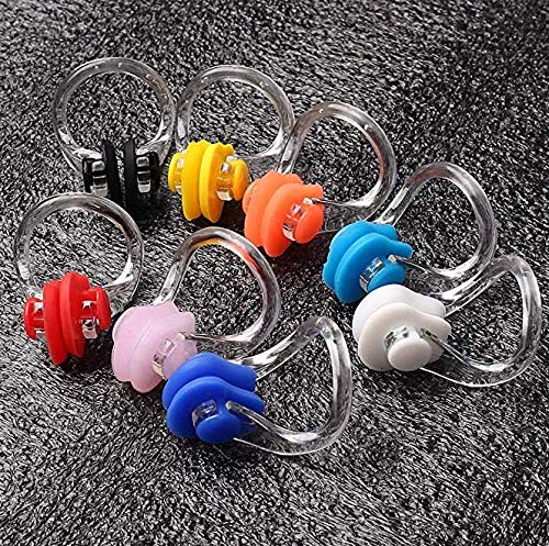 DNHCLL 5PCS Soft Silicone Swimming Nose Clip Surfing Nose Plug Waterproof Nose Protector for Swimming and Training for Adults Kids (5 Colors) - Image 3