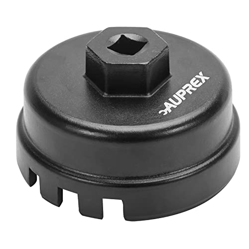 AUPREX Oil Filter Wrench Tool for Toyota Corolla, Prius, Prius Prime, Prius V, Matrix, CT200h, Scion iM/iQ/xD with 1.8 Liter Engines, 64mm 14 Flute Cup Style Oil Filter Removal Tool -6 Slots - Image 1