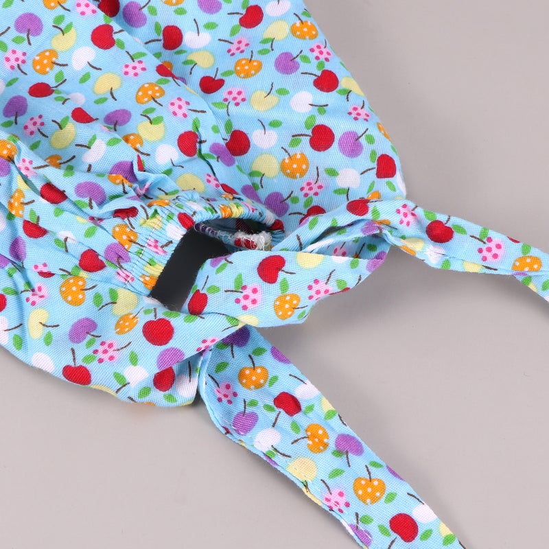 Colorful Printing Hat Adjustable Lace-up Cotton Working Hat Protector for Worker - Image 5