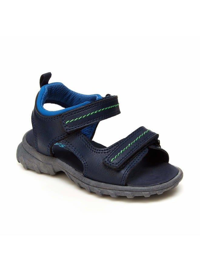 Simple Joys by Carter's Boy's Rowan Beach Sandal, Navy, 6 Toddler - Image 1