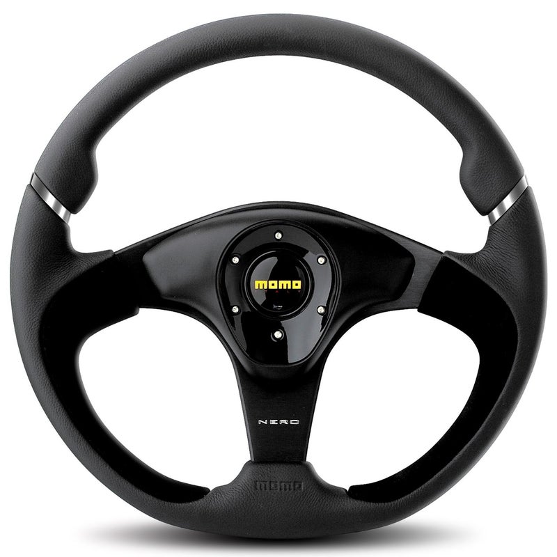 Momo NER35BK0B Nero 350 mm Leather Steering Wheel - Image 2