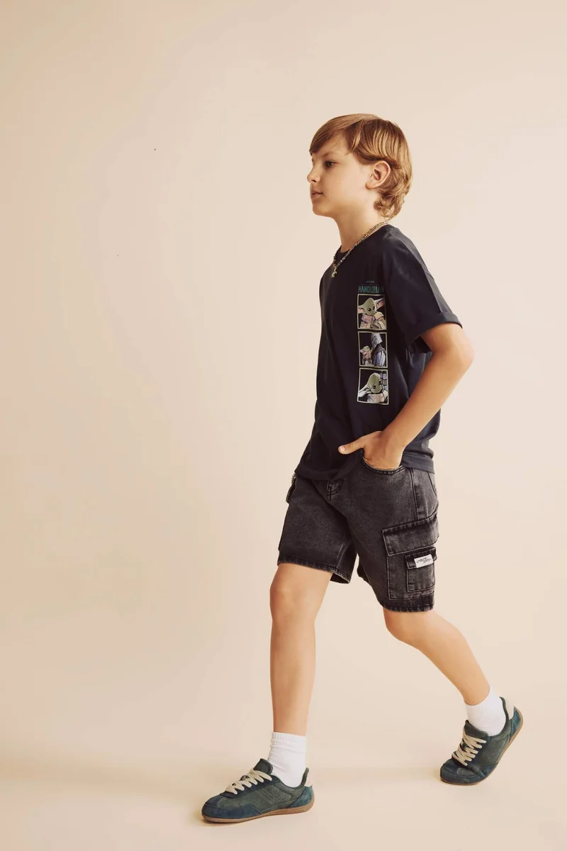 DeFacto Boy Oversize Fit Star Wars Licensed Short Sleeve T-Shirt