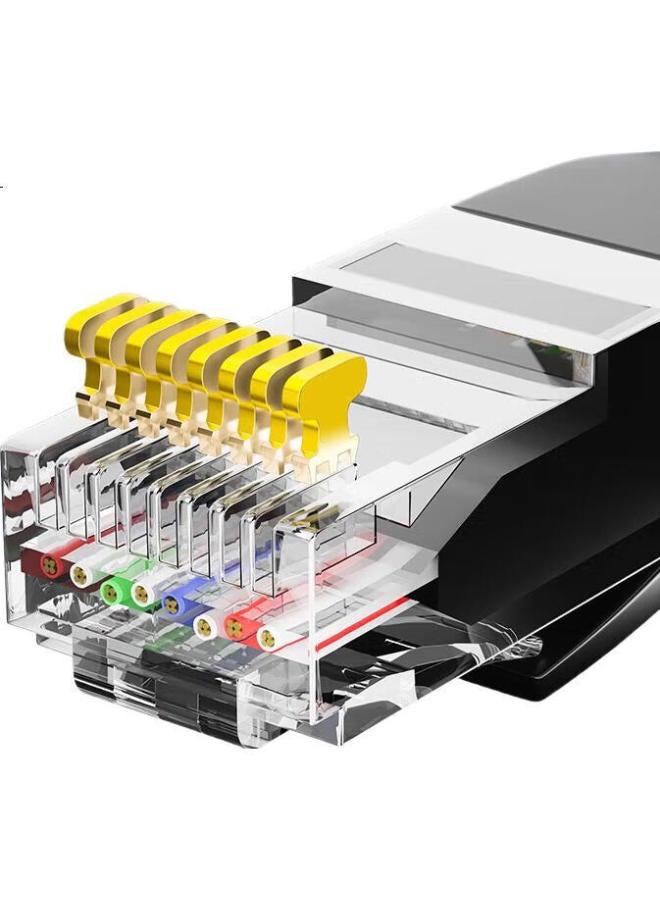 Ult-Unite Cat6 Gigabit Ethernet Cable, 8-Core Twisted Pair, High-Speed Broadband Network Connection Cable, Professional-Grade For Home Use, Router, Set-Top Box, Computer, Surveillance, Patch Cord, 1 Meter - Image 2