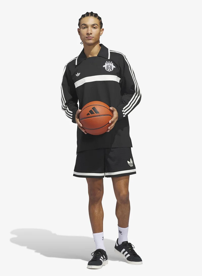 Adidas BLACK Originals Basketball Courtside Polo Shirt for Men | Best Price UAE