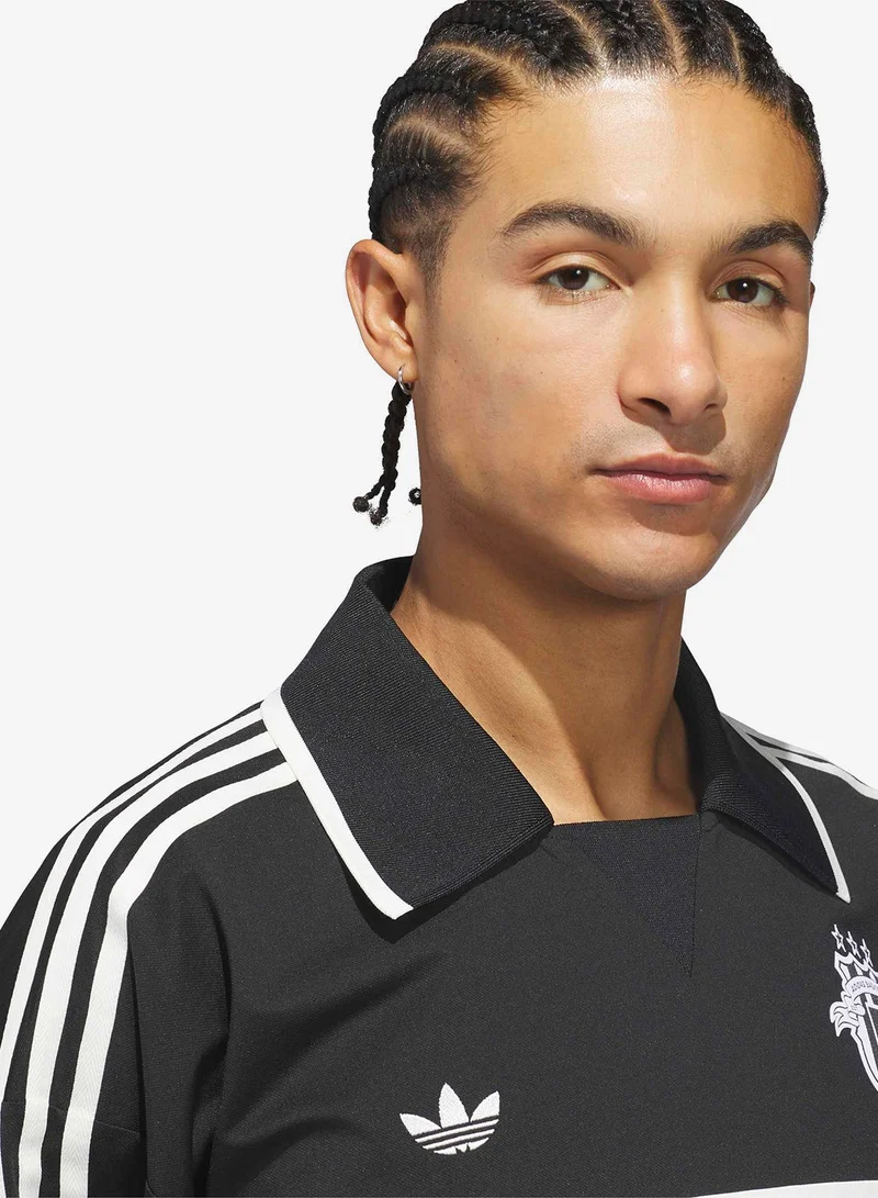 Adidas BLACK Originals Basketball Courtside Polo Shirt for Men | Best Price UAE