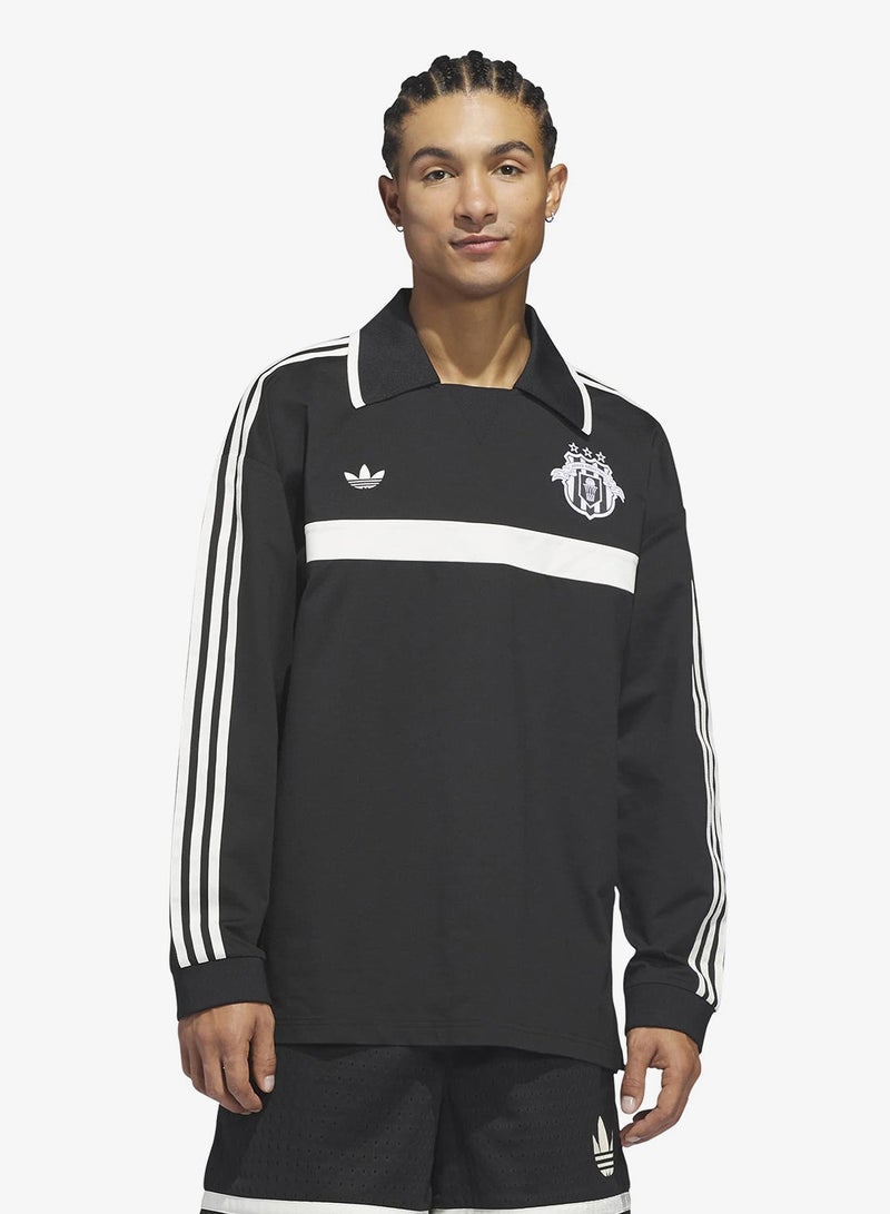Adidas Originals Basketball Courtside Polo Shirt - Image 1