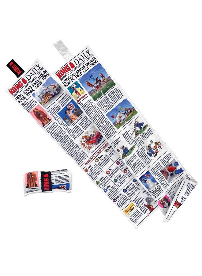KONG Daily Newspaper Roll XL 3 Feet Long with 6 Squeakers - Image 1