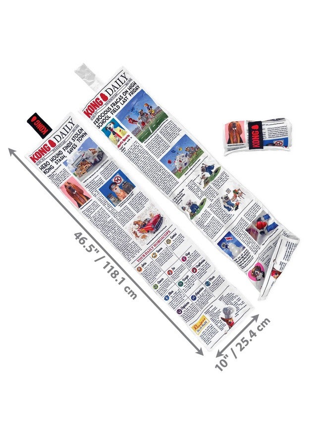 KONG Daily Newspaper Roll XL 3 Feet Long with 6 Squeakers - Image 4