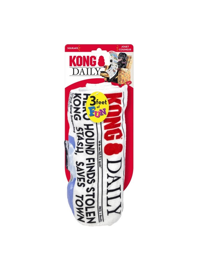 KONG Daily Newspaper Roll XL 3 Feet Long with 6 Squeakers - Image 3