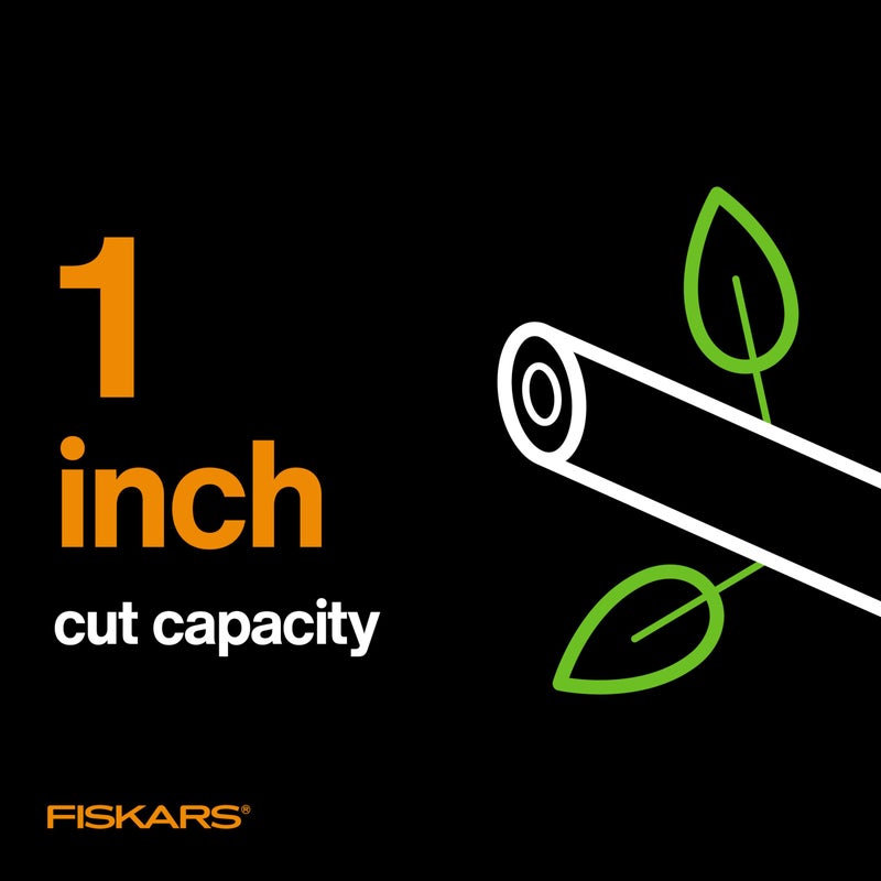 Fiskars Bypass Pruning Shears, 1-Inch Cut Capacity Softgrip Pruner, Forged Steel Replaceable Blade Stays Sharp Through Heavy Use with Rust Resistant, Low-Friction Coating - Image 5