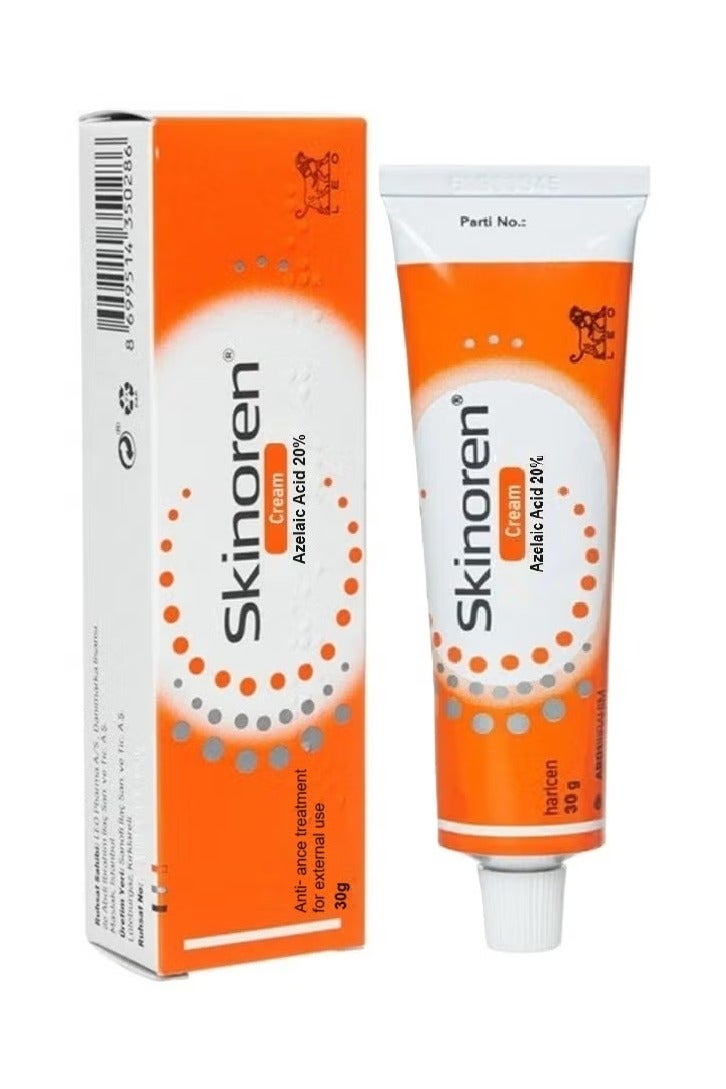 Skinoren Original Freshness Cream to Lighten the Skin, Treat pimples, Melasma and Acne 30g - Image 1
