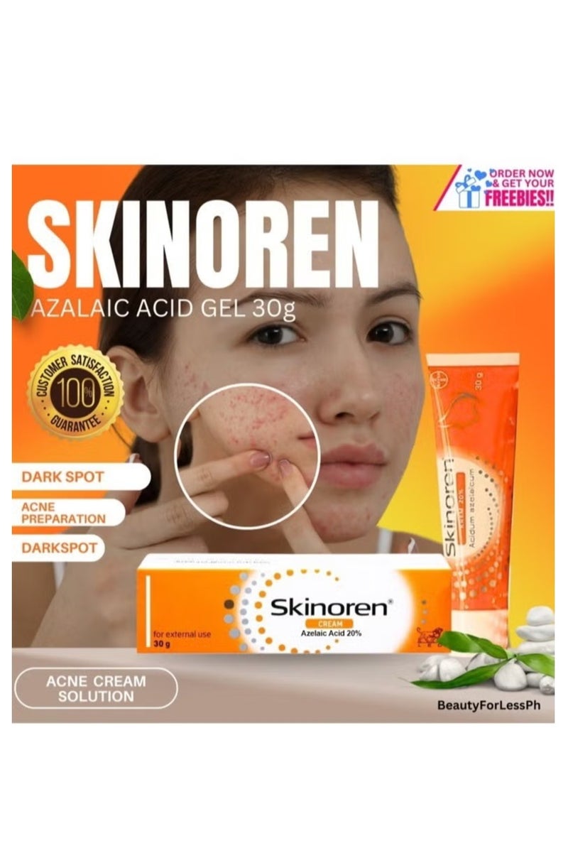 Skinoren Original Freshness Cream to Lighten the Skin, Treat pimples, Melasma and Acne 30g - Image 4