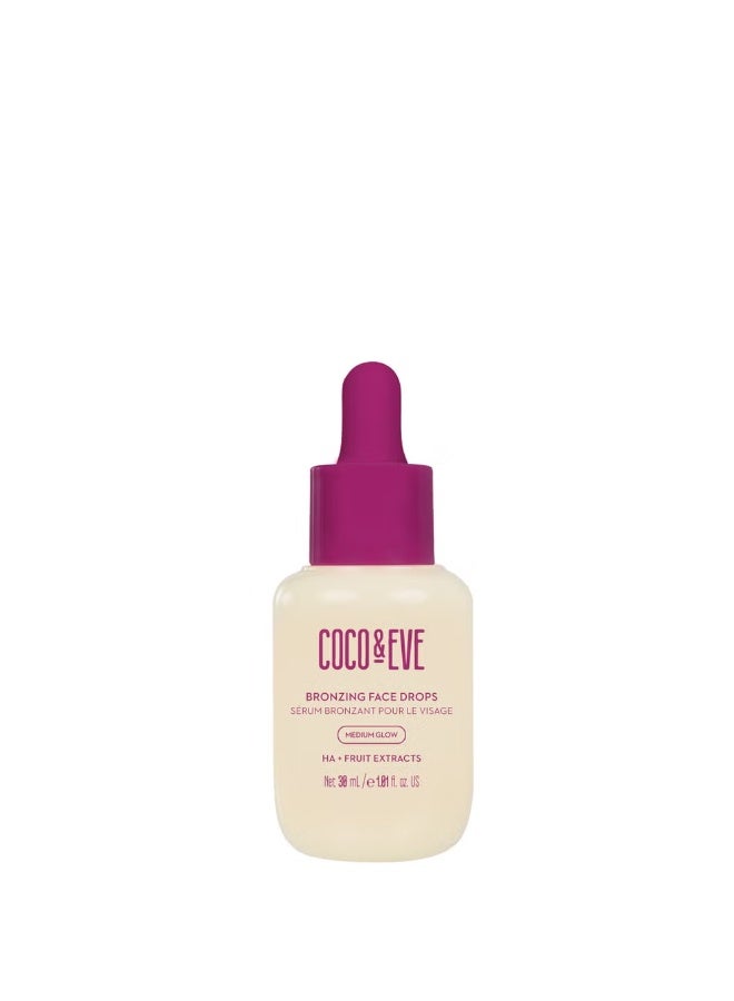 Coco & Eve Bronzing Face Drops (Medium Glow) 30ml - Image 1