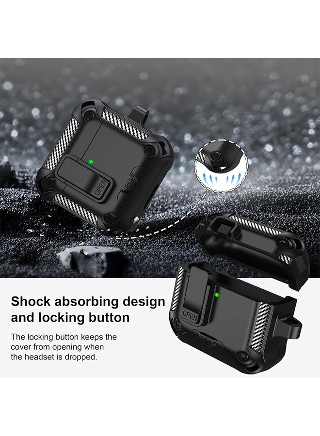 WAIKIL Protective Case for AirPods 4th Generation 2025 with Phone Holder and Cleaning Kit Military Grade Drop Protection – Black  - Image 5