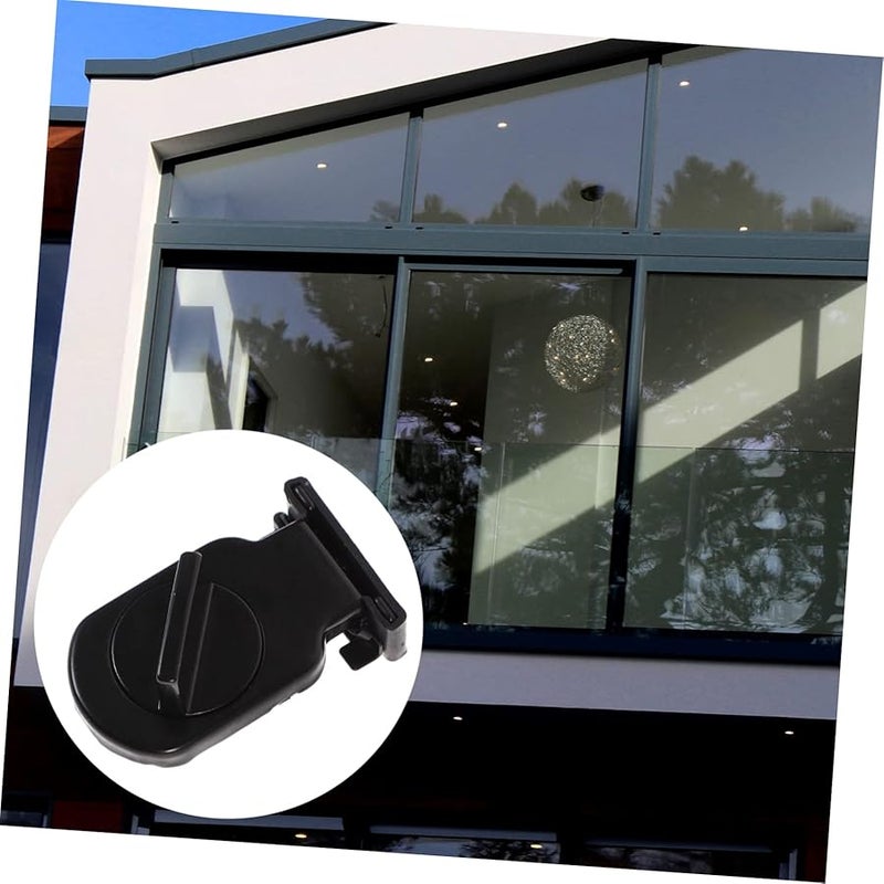Tehaux Black Sliding Door Lock Adjustable Window Security Lock Easy Installation No Drilling - Image 3