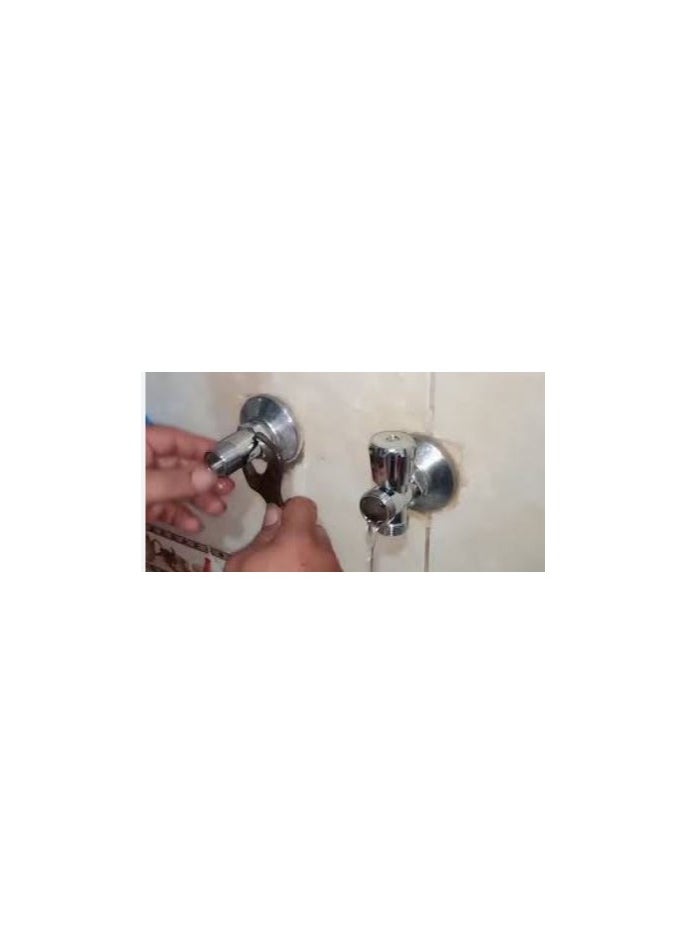 شمس - نطرة خلاط حائطى لتشغيل مخرج اضافى للمياة + جلبة 3/4 فى 1/2 - Image 1