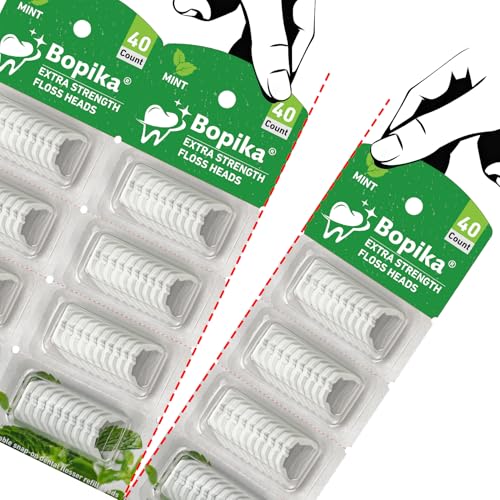 Bopika Ultraclean Access Flosser Refill Heads, for Hard to Reach Areas, Mint, Compatible with Listerine Ultraclean Access Flosser, 3 Pack, 120 Count - Image 2
