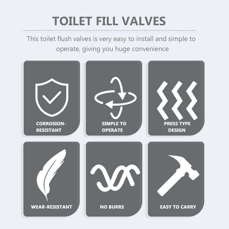 مجموعة صمام تعبئة وصمام تفريغ عالمية للحمام 5 قطع عالية الأداء سهلة التركيب كما هو موضح × 4 قطع - Image 5