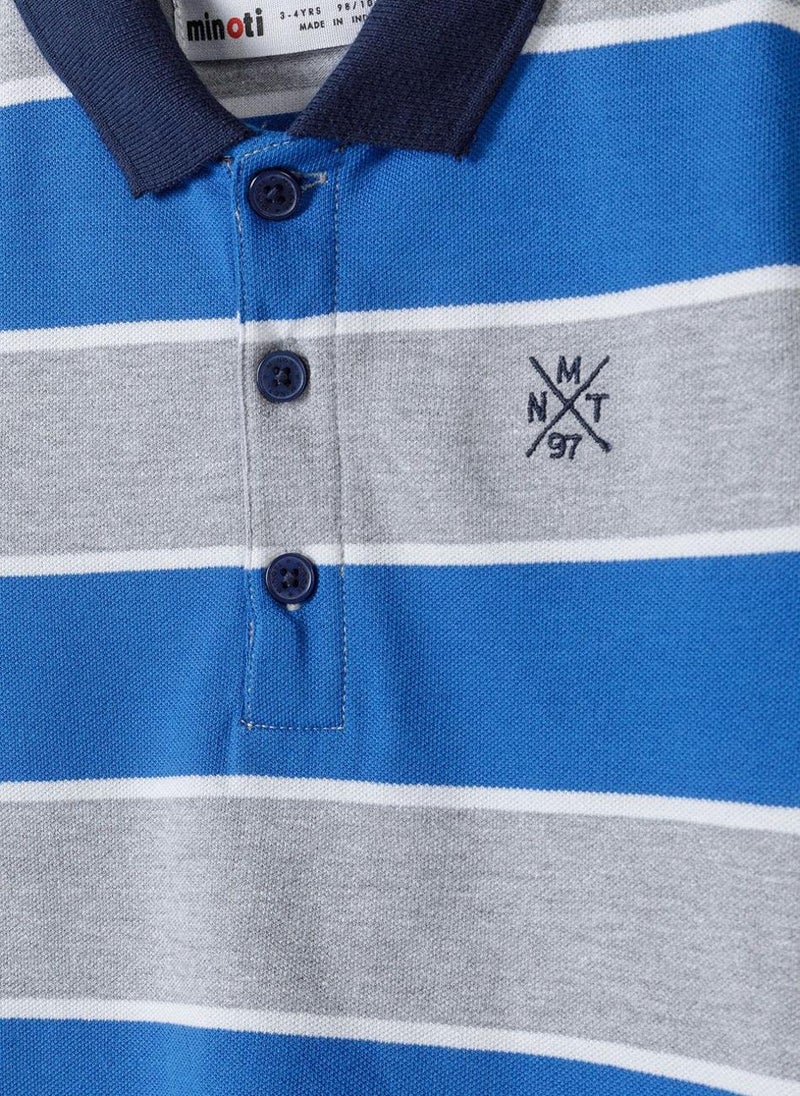 مينوتي تيشيرت بولو للمراهقين بأكمام قصيرة وزر أمامي - Image 4