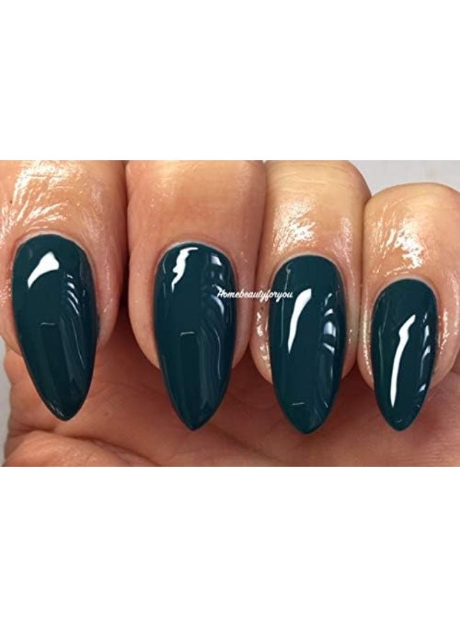 Bluesky Nail Gel Polish GREEN TEAL Deep Dark Teal Green Autumn Winter Color WR02 UV LED Soak Off - Image 2
