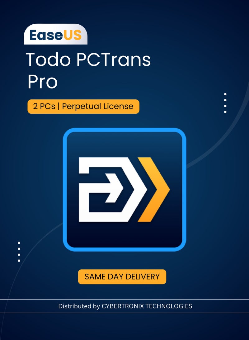 EaseUS Todo PCTrans Pro | 2 PCs Perpetual License | Digital License | SAME DAY DELIVERY