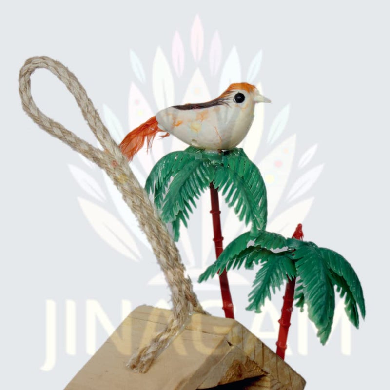 Jinagam Jinagam Artificial Bird Nest Chidiya Made of Natural Grass Best for Balcony Home DecorArtificial Birds for Garden Decoration HangingPack of 1 - Image 4