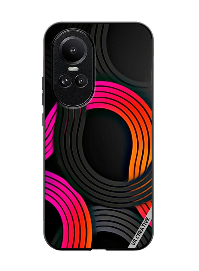 VR CREATIVE Protective Case Cover For Oppo Reno 10 Flower Design Multicolour - Image 1