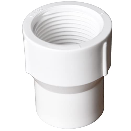 FangKingNo 10pcs 3/4" to 1" PVC Reducing Female to Female Threaded Coupling for PIPE Pressure Fittings Reducer Adapter for PIPE Connector White (1 Inch to 3/4 Inch) - Image 3