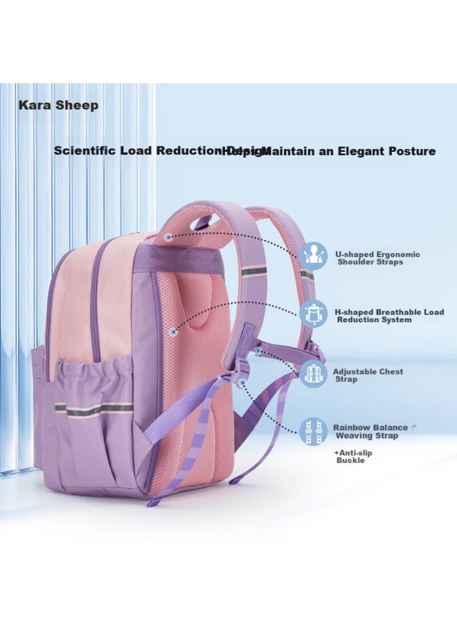 KaLay Kala·y Backpack, Ultra-light Cloud Design, Reduced Burden, Outdoor Travel, Large Capacity Casual Backpack For Primary School Students, Middle School Boys And Girls - Image 1