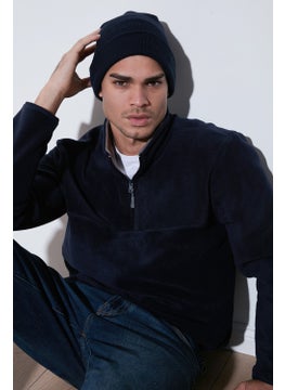 Buratti Regular Fit Anti-Pilling Non-Pilling Standing Collar Thick Winter Raised Polar Fleece Men's Polar 5896700  - Image 1