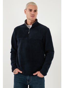 Buratti Regular Fit Anti-Pilling Non-Pilling Standing Collar Thick Winter Raised Polar Fleece Men's Polar 5896700  - Image 5