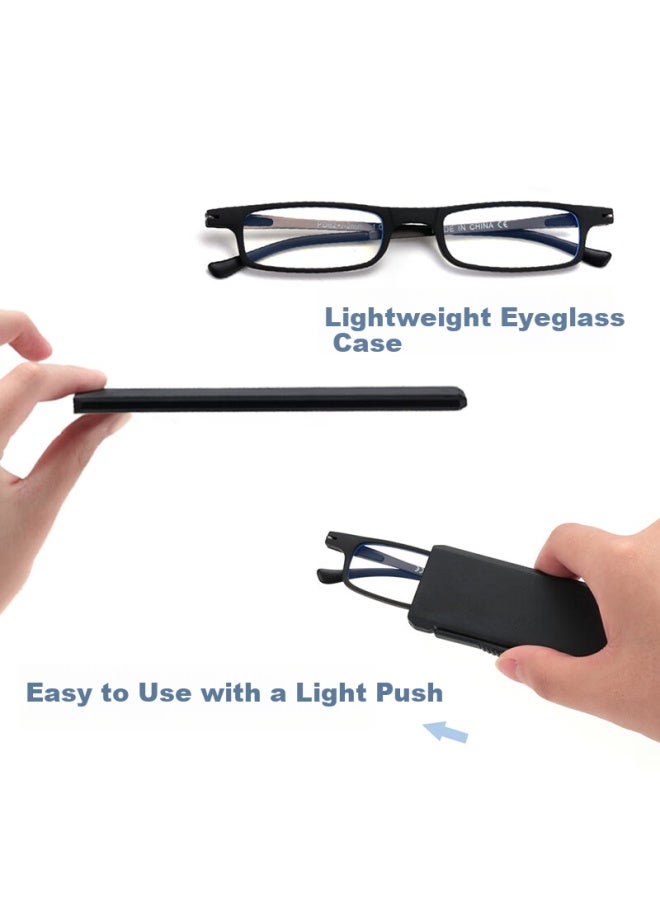 Wesee Men's Folding Blue Light Blocking Reading Gl +1.75 Diopter, High-end Brand Imported From Germany - Image 2