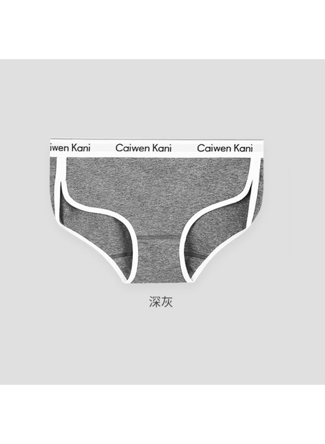 Women's Underwear, Pure Cotton, Antibacterial, Traceless, Breathable, Boxer Mid-waist Girls' Briefs, Sports Shorts