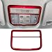 GZXinWei Reading Light Trim Frame Interior Decoration Accessories Sticker Red For Honda 10th Gen Civic 2016 2017 2018 2019 2020 - Image 2
