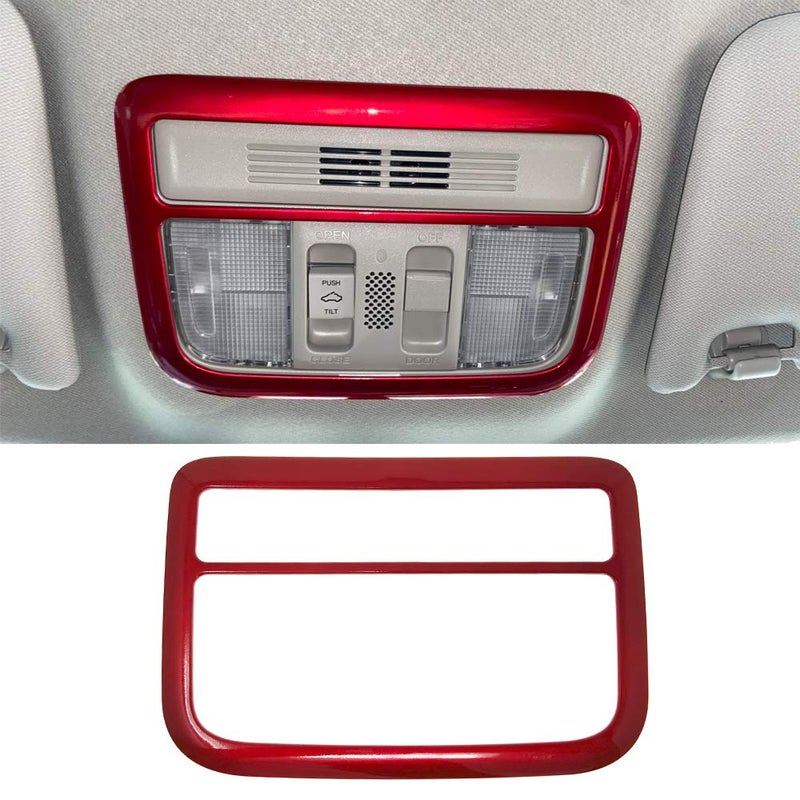GZXinWei Reading Light Trim Frame Interior Decoration Accessories Sticker Red For Honda 10th Gen Civic 2016 2017 2018 2019 2020 - Image 3