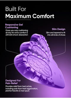 Frido Frido Orthopedic Heel Cups For Foot Pain Relief, Plantar Fasciitis Relief, Shock Absorption Heel Cushion Pads, Heel Aggravation Relief, Pain Relief Heel Pads (Pack of 1 Pair)  - Image 2