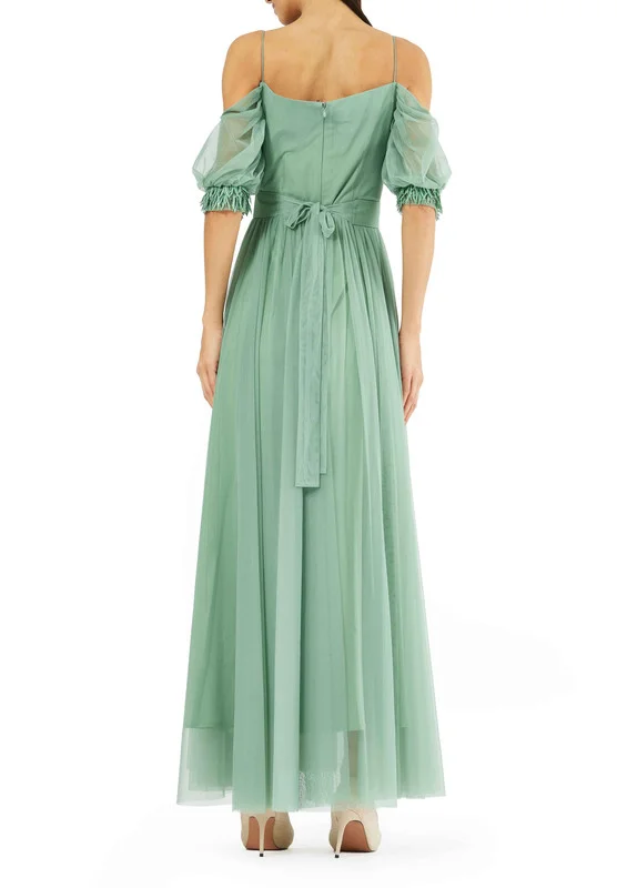 Amri Cold Shoulder Gown Dress