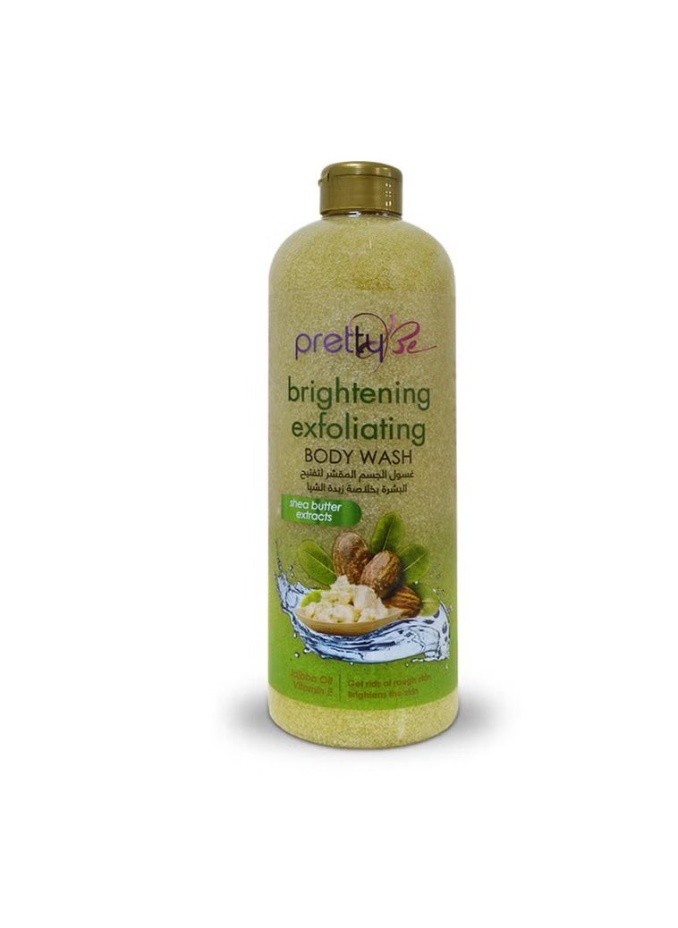 Pretty Be Shea Butter Extracts Brightening Exfoliating Body Wash 
