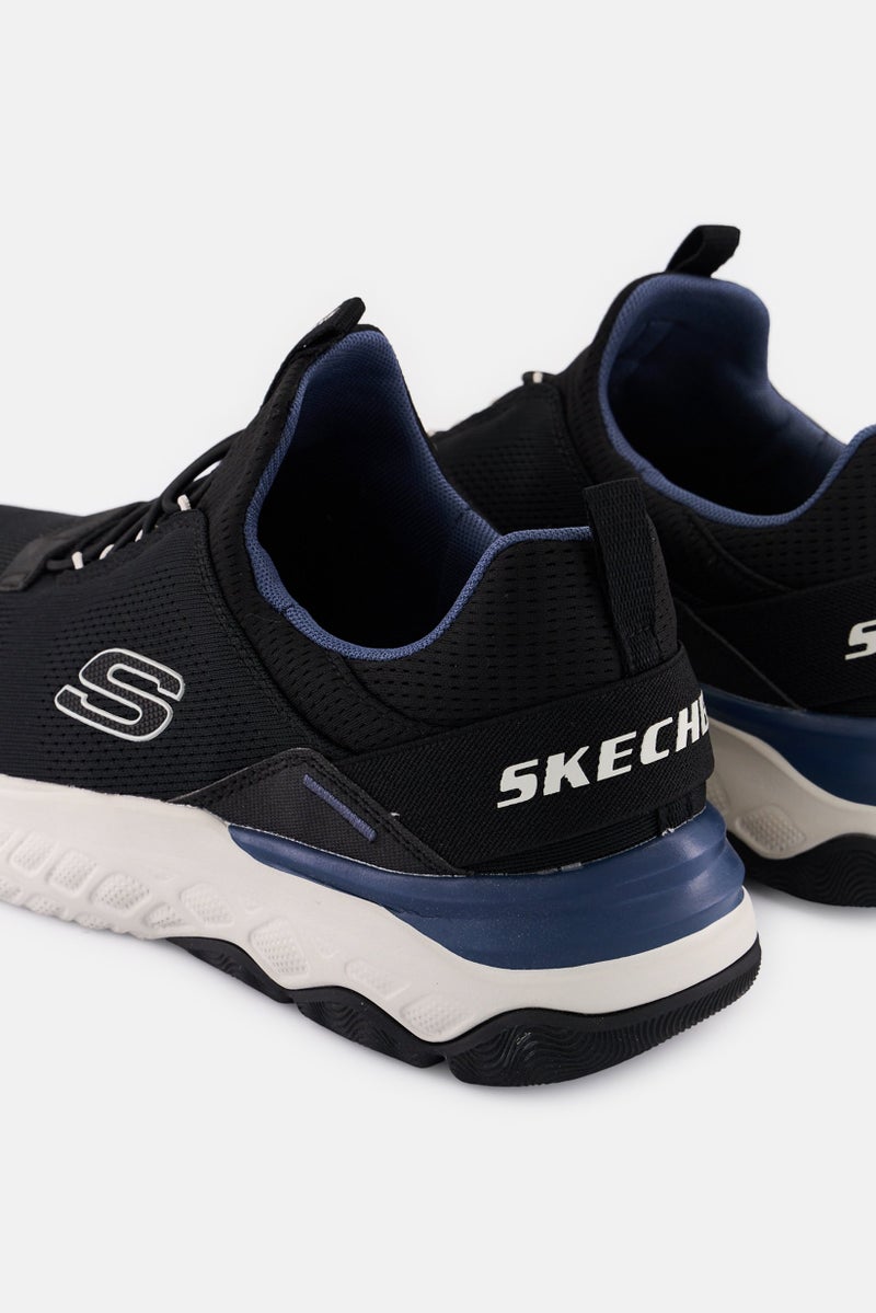 SKECHERS Men Bismark Merkell Slip On Training Shoes, Black - Image 4
