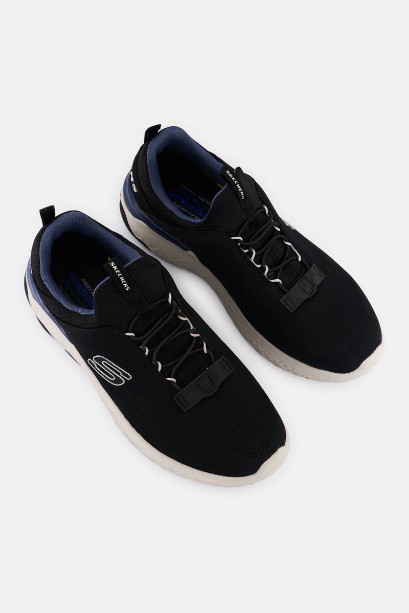 SKECHERS Men Bismark Merkell Slip On Training Shoes, Black - Image 2