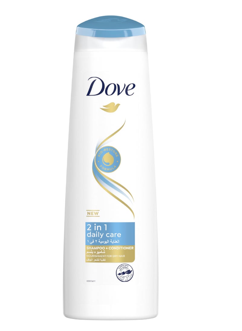 Dove شامبو وبلسم دوف للعناية اليومية 2 في 1 400 مل