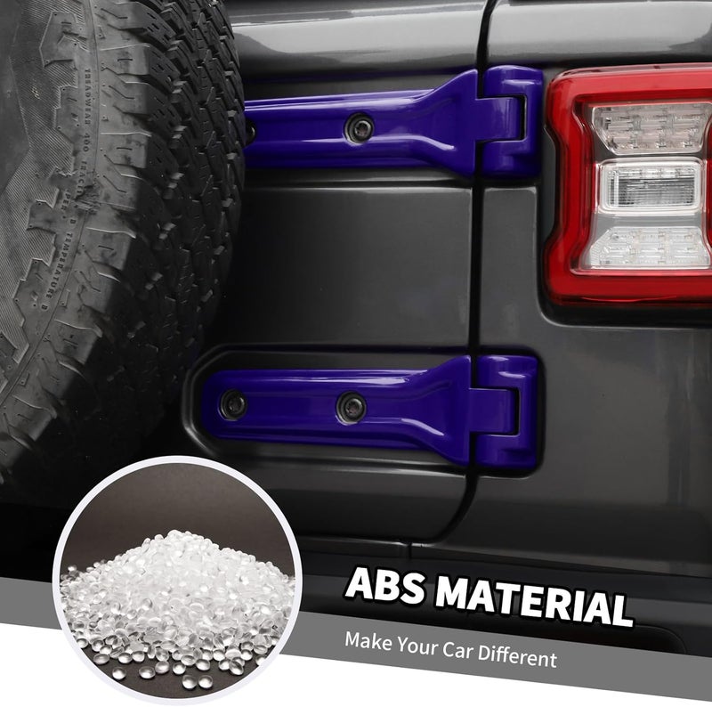 Jimen 20PCS Door Hinge & Tailgate Hinge Cover Accessories for Jeep Wrangler JLU 4 Door (2018-2024) - Purple - Image 4